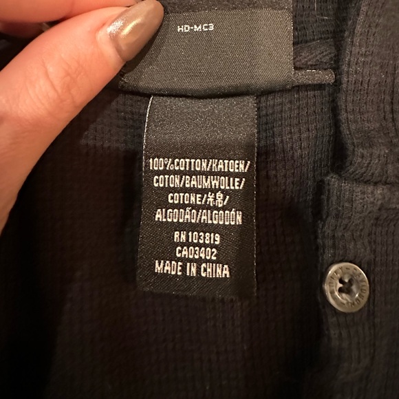 Harley Davidson Hooded Long Sleeve Buttoned V-Neck - Picture 5 of 10